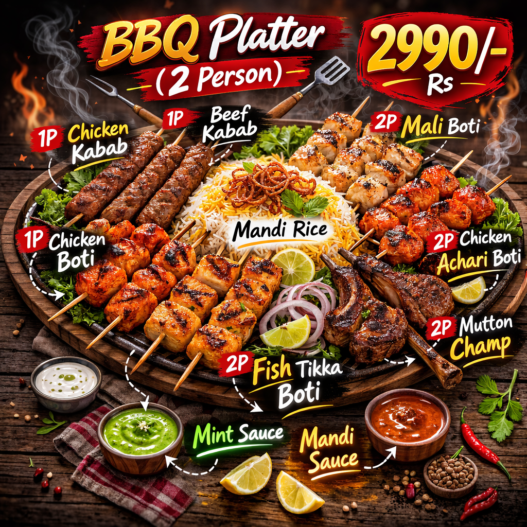BBQ Platter (2 Person) 🍖🔥