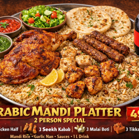 Arabic Mandi Platter (2 Person) 🍗🍖
