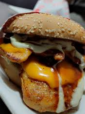 Chicken Steak Burger + Fries